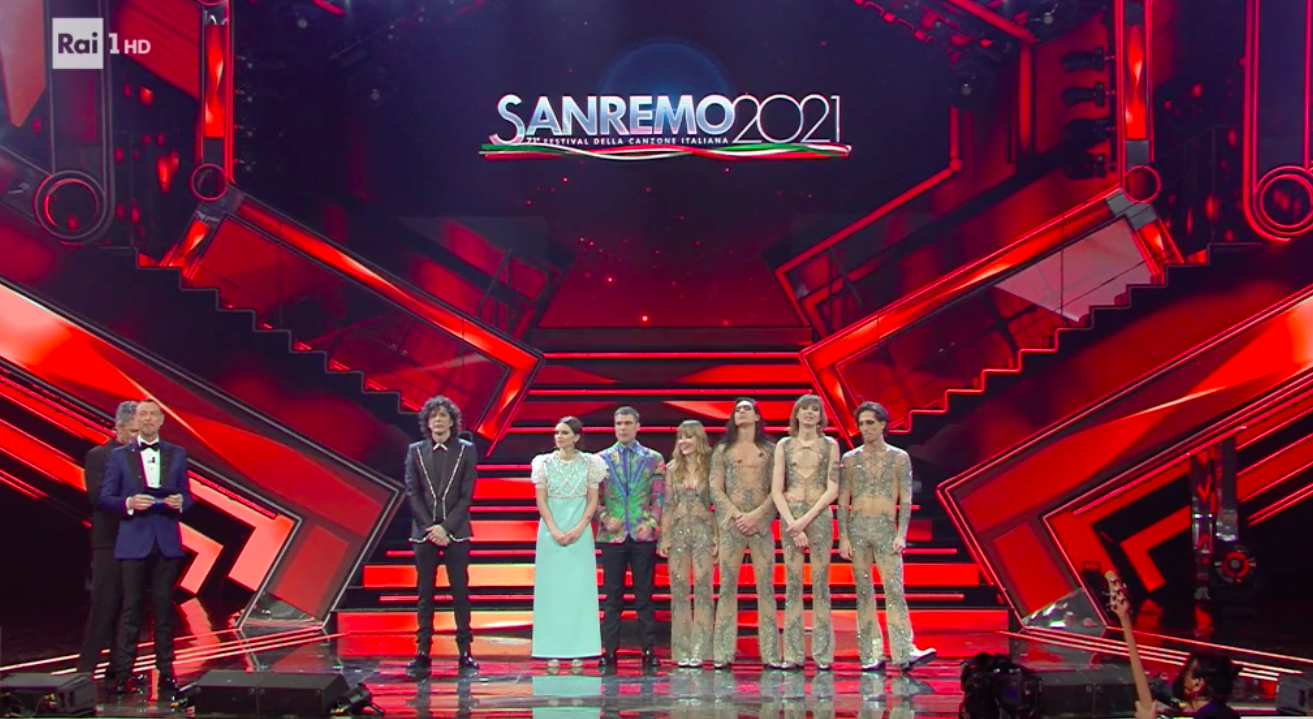 Sanremo 2021, vincitori i Maneskin con Zitti e buoni - AP ...