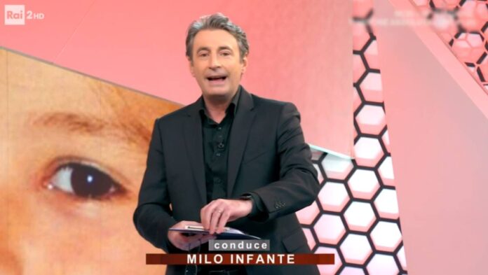 Milo Infante conduce l'ultima puntata di Ore 14 su Rai 2