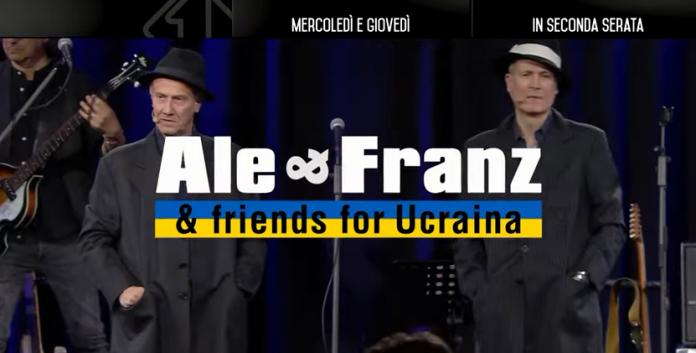 Il nuovo spettacolo Ale e Franz - Friends for Ucraina in tv su Italia 1 il 4 e il 5 maggio 2022 - Orari e ospiti