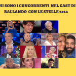 In foto: i concorrenti nel cast di Ballando con le stelle 2022. Tra i partecipanti, anche Montesano e Barale