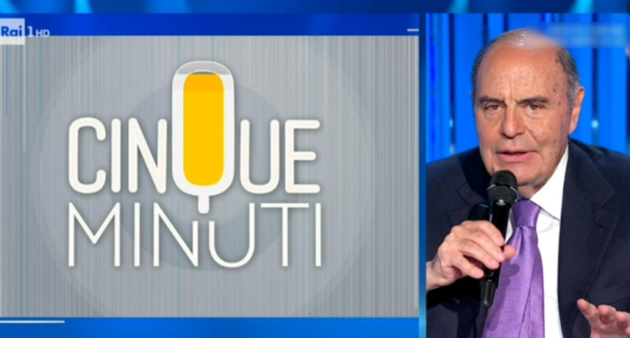 cinque minuti nuovo programma tv rai 1 bruno vespa orario ospiti prima puntata 27 febbraio 2023